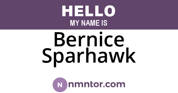 Bernice Sparhawk