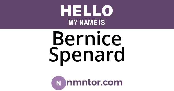 Bernice Spenard