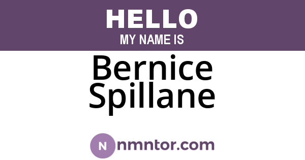 Bernice Spillane