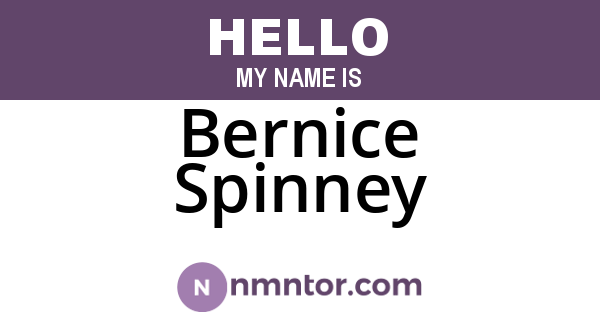 Bernice Spinney