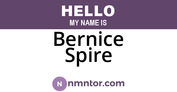 Bernice Spire
