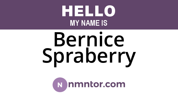 Bernice Spraberry