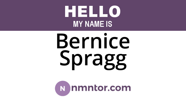 Bernice Spragg