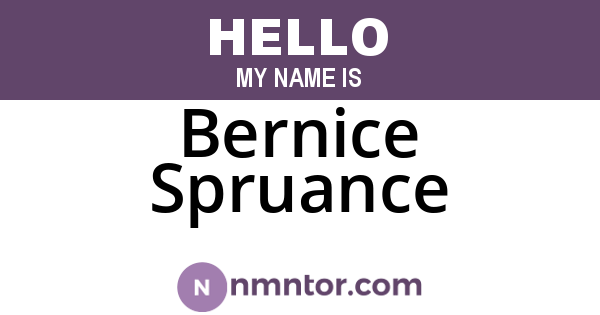 Bernice Spruance