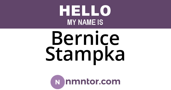 Bernice Stampka