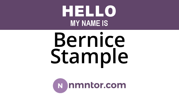 Bernice Stample