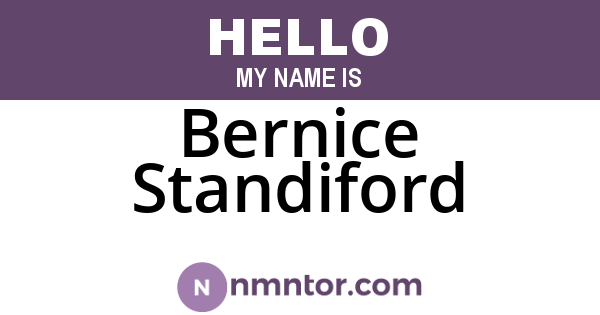 Bernice Standiford