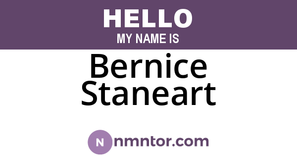 Bernice Staneart