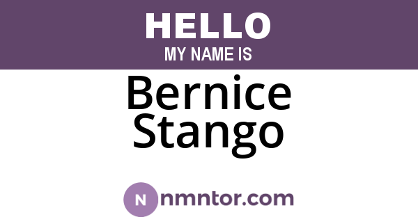 Bernice Stango