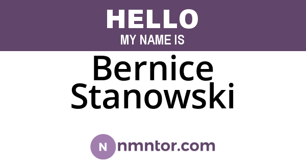 Bernice Stanowski