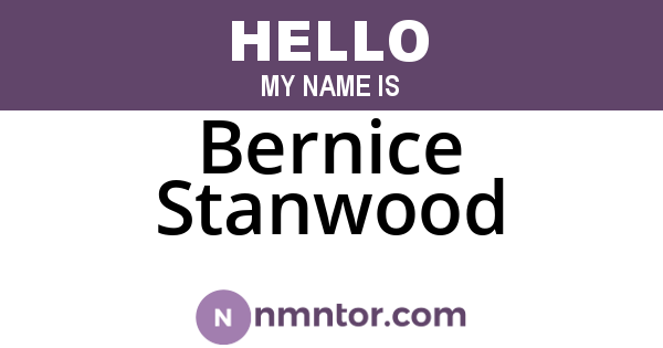 Bernice Stanwood