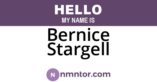 Bernice Stargell