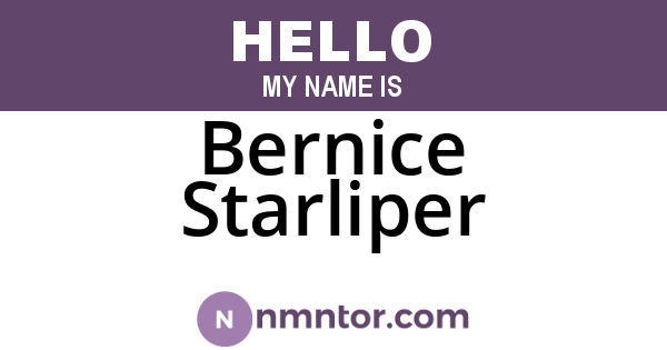 Bernice Starliper