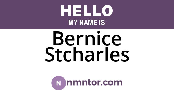 Bernice Stcharles
