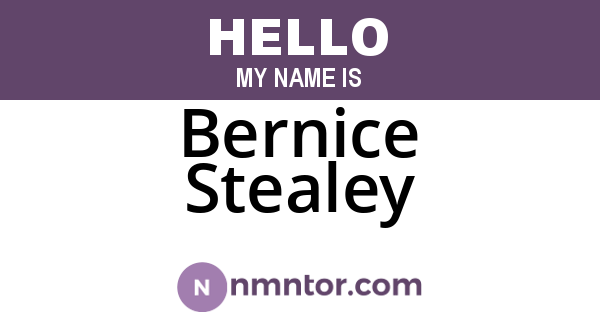 Bernice Stealey