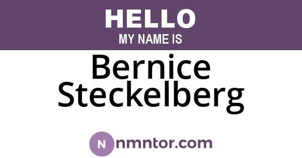 Bernice Steckelberg