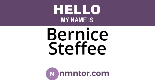 Bernice Steffee