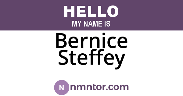 Bernice Steffey