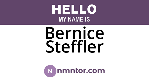 Bernice Steffler