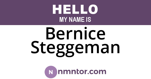 Bernice Steggeman
