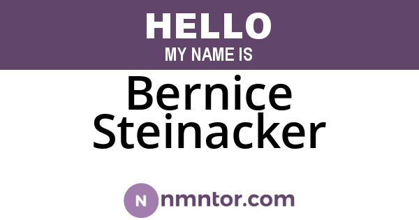 Bernice Steinacker