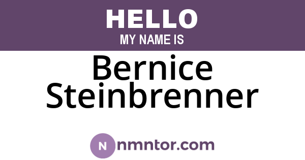 Bernice Steinbrenner