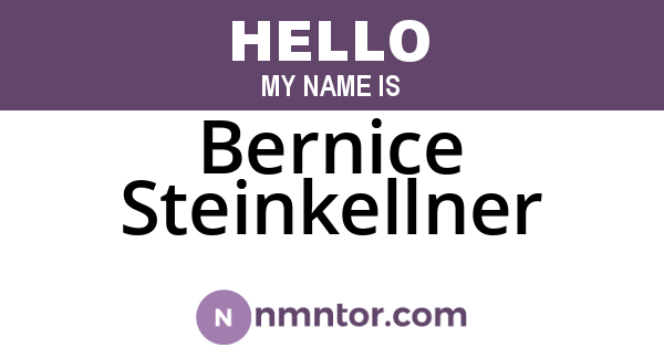 Bernice Steinkellner