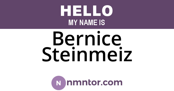 Bernice Steinmeiz