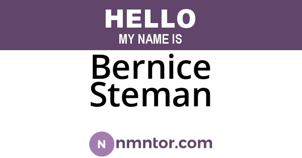 Bernice Steman