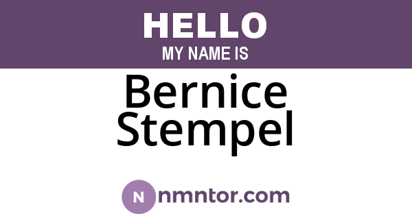 Bernice Stempel