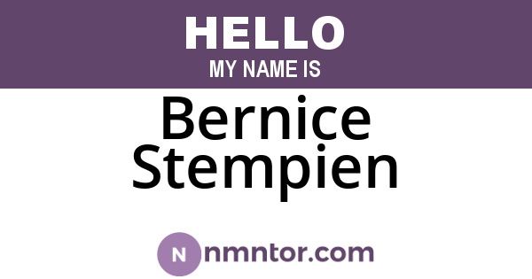 Bernice Stempien