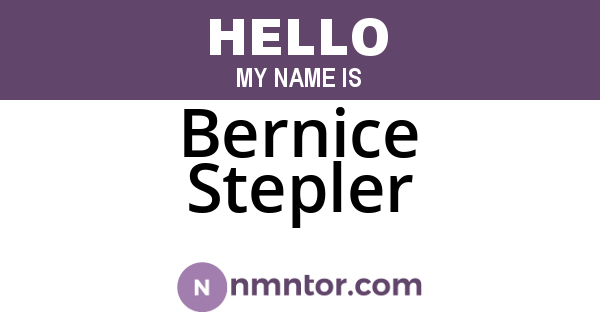 Bernice Stepler