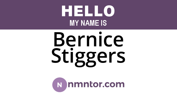 Bernice Stiggers