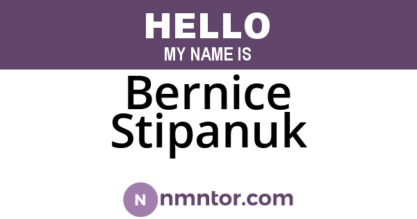 Bernice Stipanuk