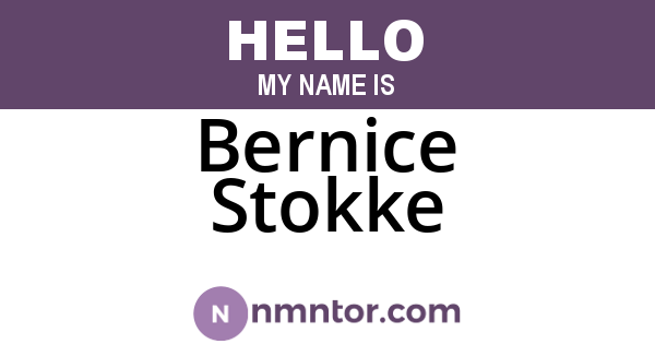Bernice Stokke