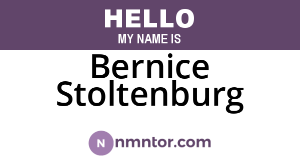 Bernice Stoltenburg