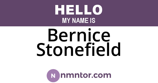 Bernice Stonefield