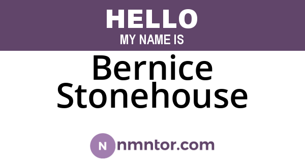 Bernice Stonehouse