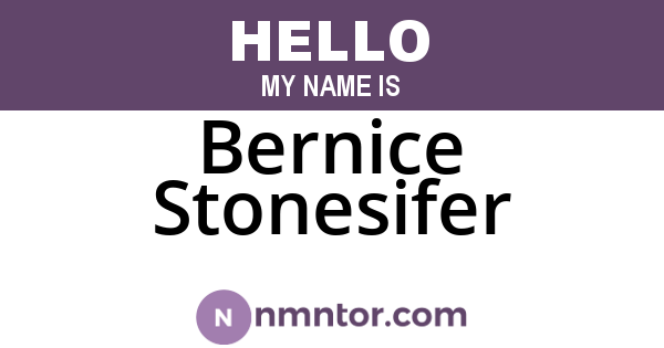 Bernice Stonesifer