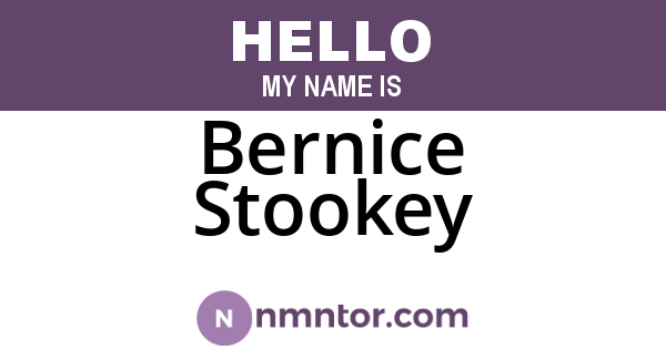 Bernice Stookey