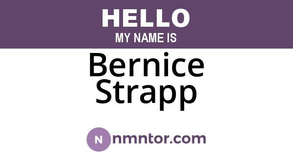 Bernice Strapp