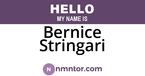 Bernice Stringari