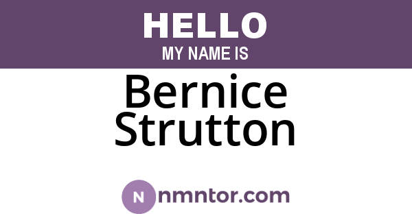 Bernice Strutton