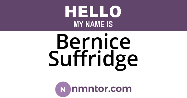 Bernice Suffridge