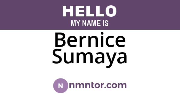 Bernice Sumaya