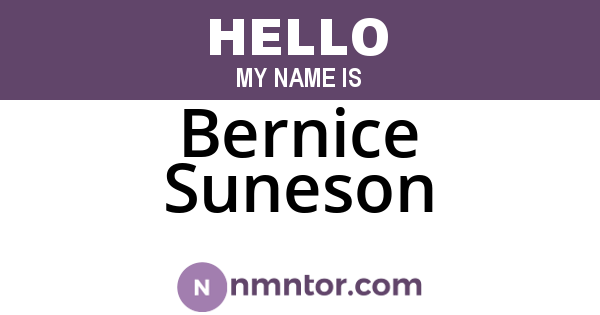 Bernice Suneson