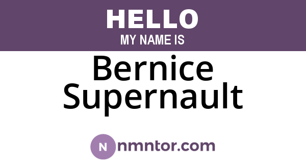 Bernice Supernault