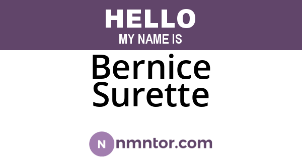 Bernice Surette