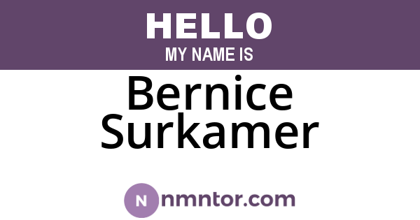 Bernice Surkamer