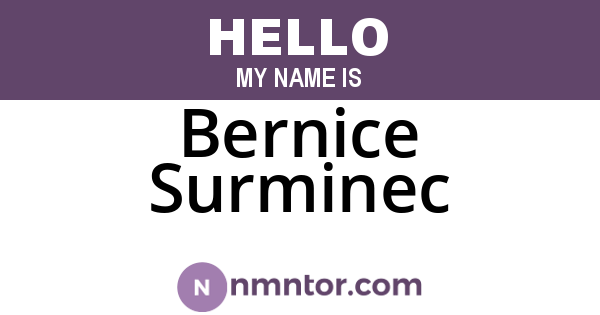 Bernice Surminec